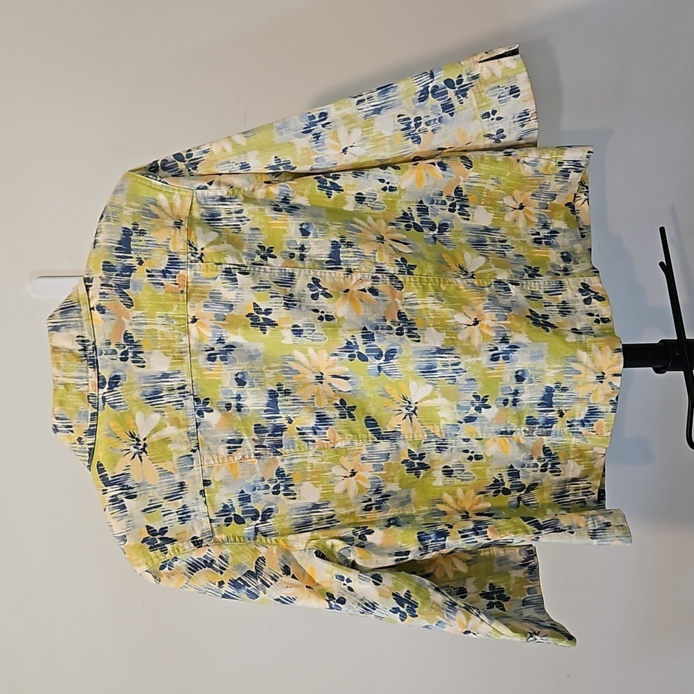 KORET CITY BLUES VINTAGE WOMEN'S MULTICOLOR FLORAL 3/4 SLEEVE  JACKET SIZE L - Picture 9 of 9